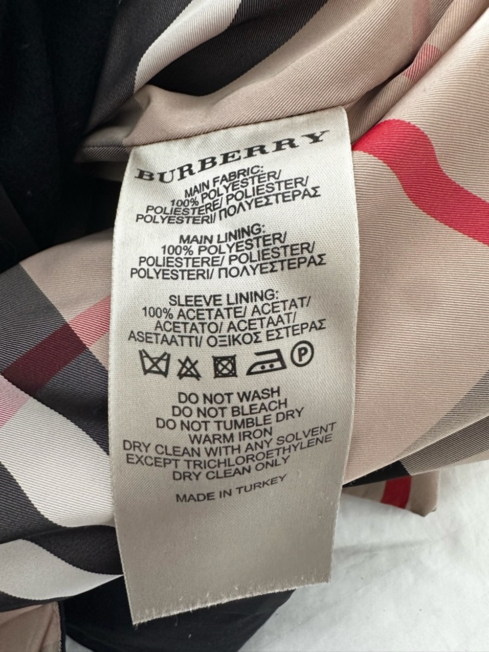 Burberry Brit Black Hooded Raincoat with Signature Check Cuffs and Wool Liner - Picture 6 of 11